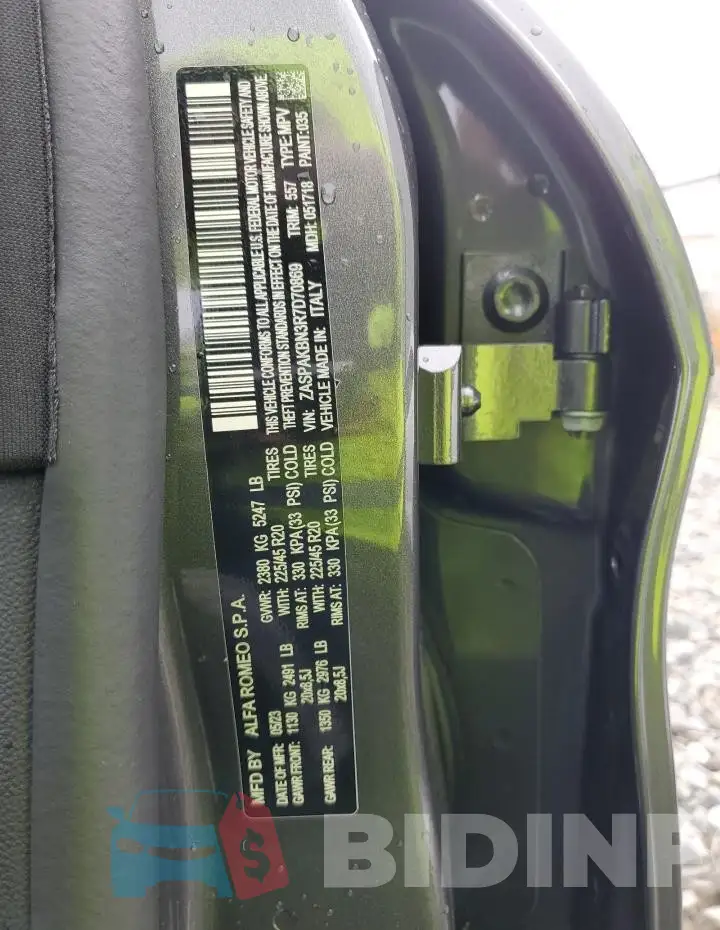 ZASPAKBN3R7D70869 Photo# 13