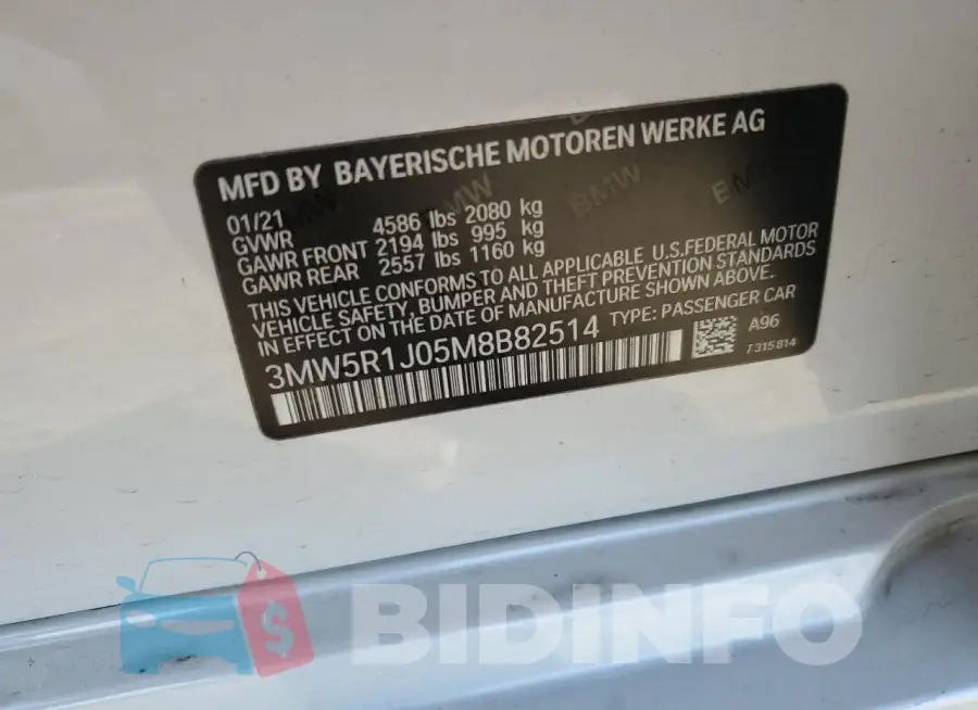 3MW5R1J05M8B82514 Photo# 12
