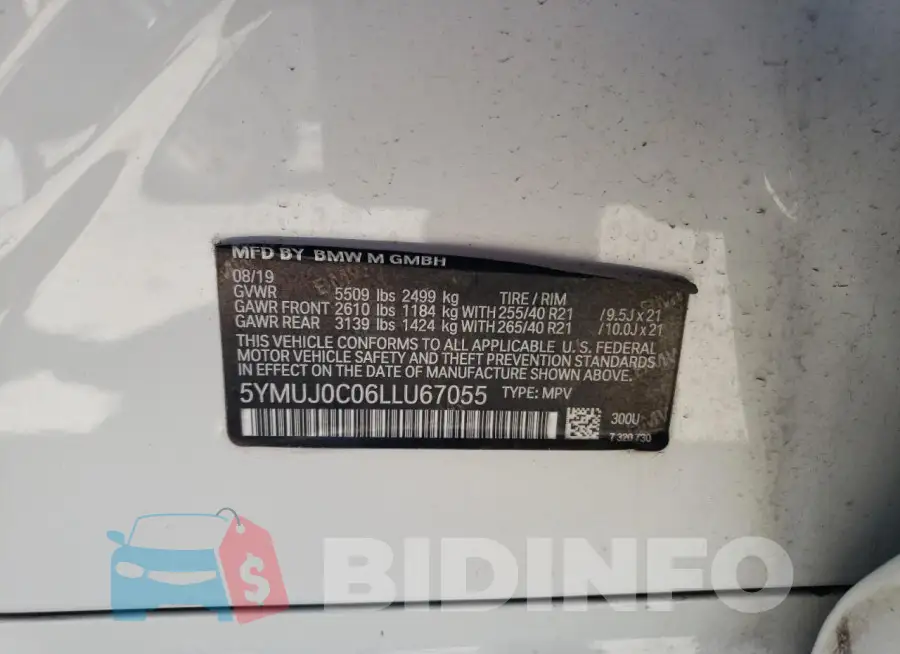 5YMUJ0C06LLU67055 Photo# 13