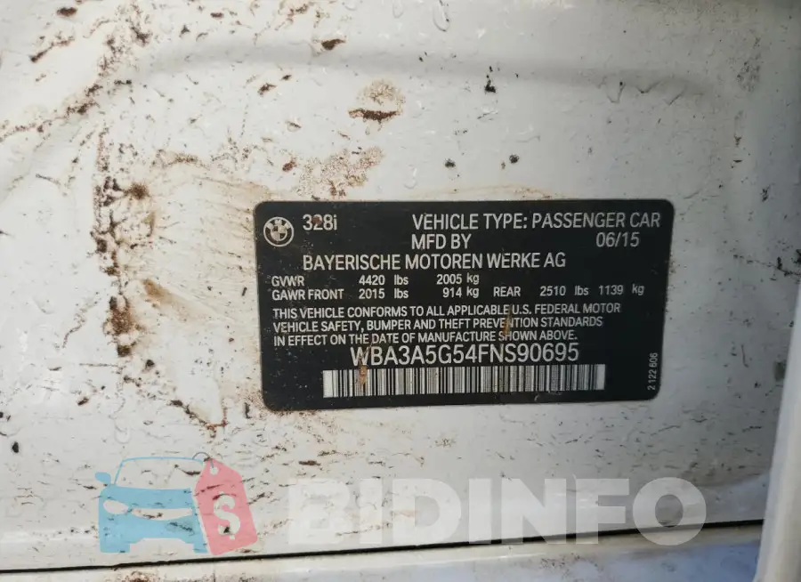WBA3A5G54FNS90695 Photo# 12