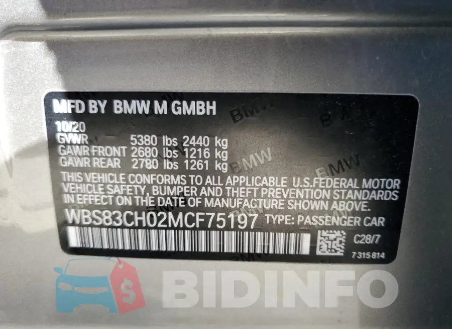 WBS83CH02MCF75197 Photo# 13