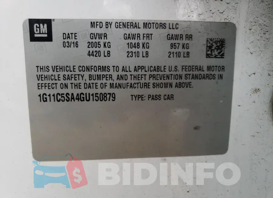 1G11C5SA4GU150879 Photo# 12