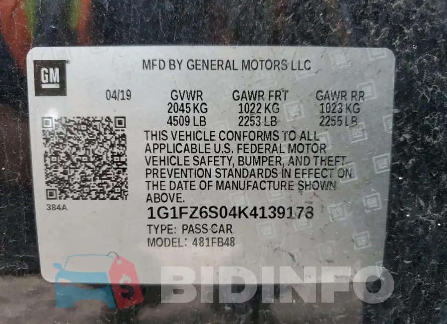 1G1FZ6S04K4139178 Photo# 13