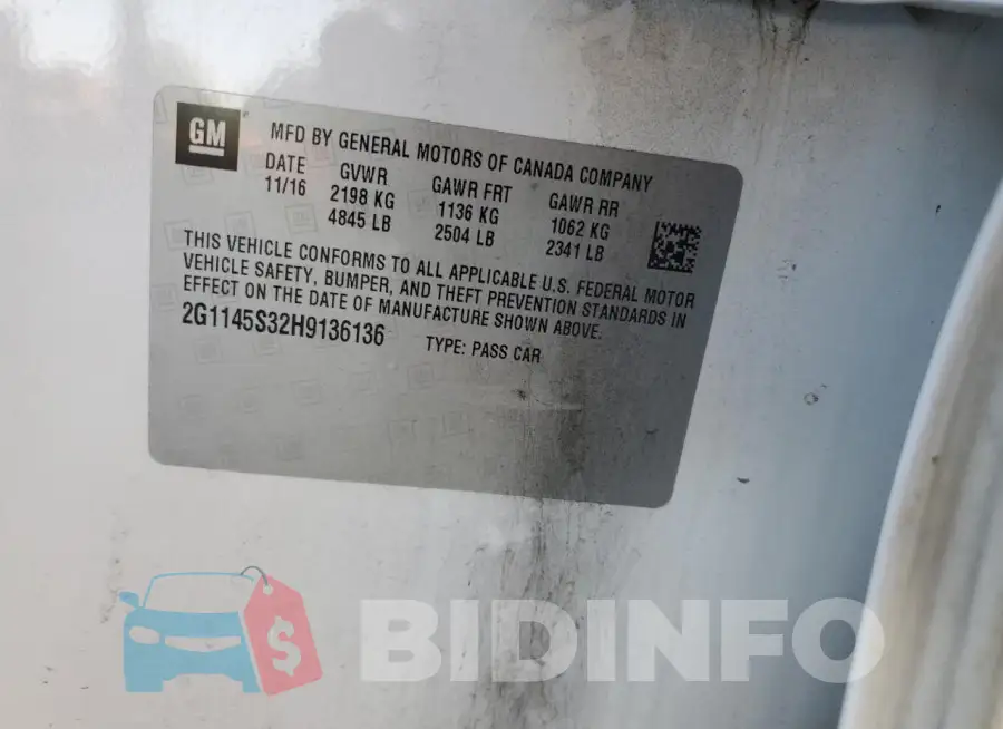 2G1145S32H9136136 Photo# 12