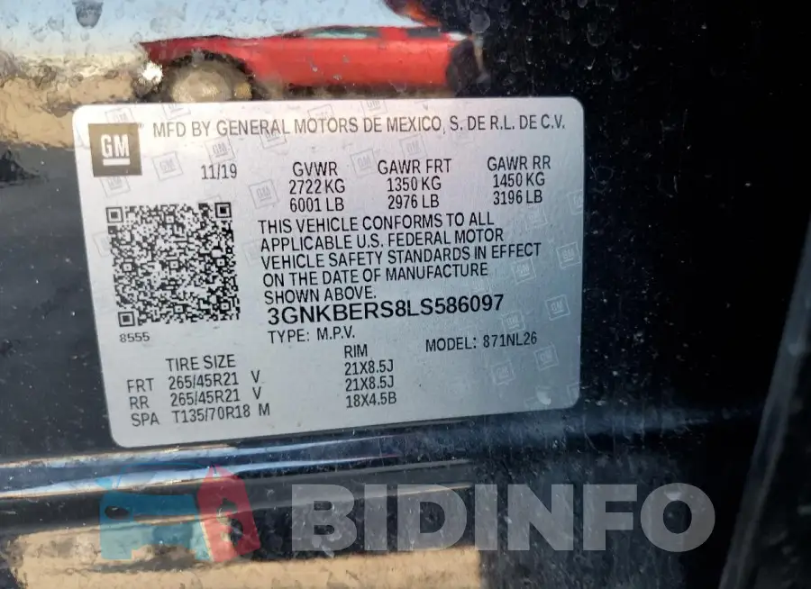 3GNKBERS8LS586097 Photo# 12