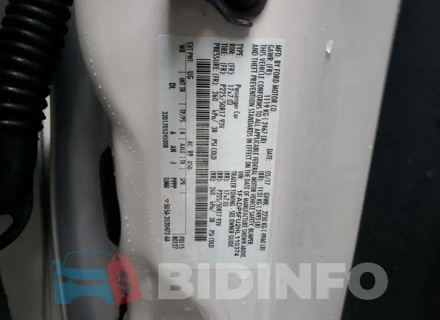 1FADP5FU2HL110374 Photo# 13