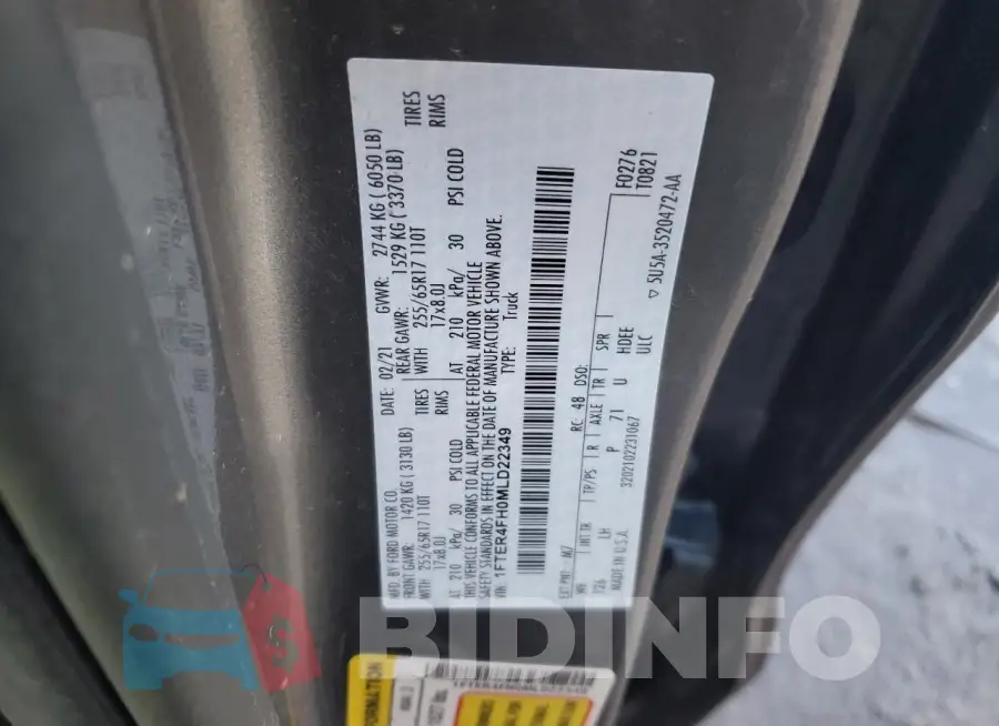 1FTER4FH0MLD22349 Photo# 12