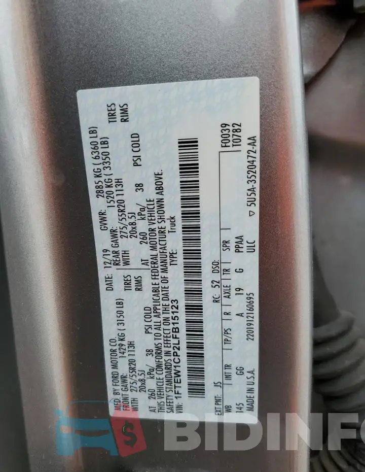1FTEW1CP2LFB15123 Photo# 12