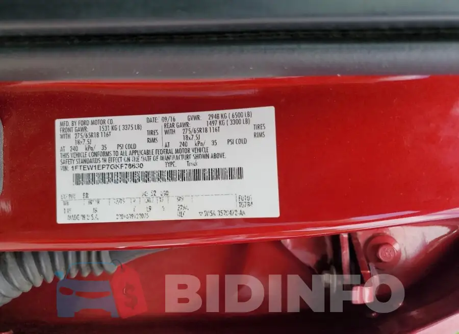 1FTEW1EP7GKF78630 Photo# 12