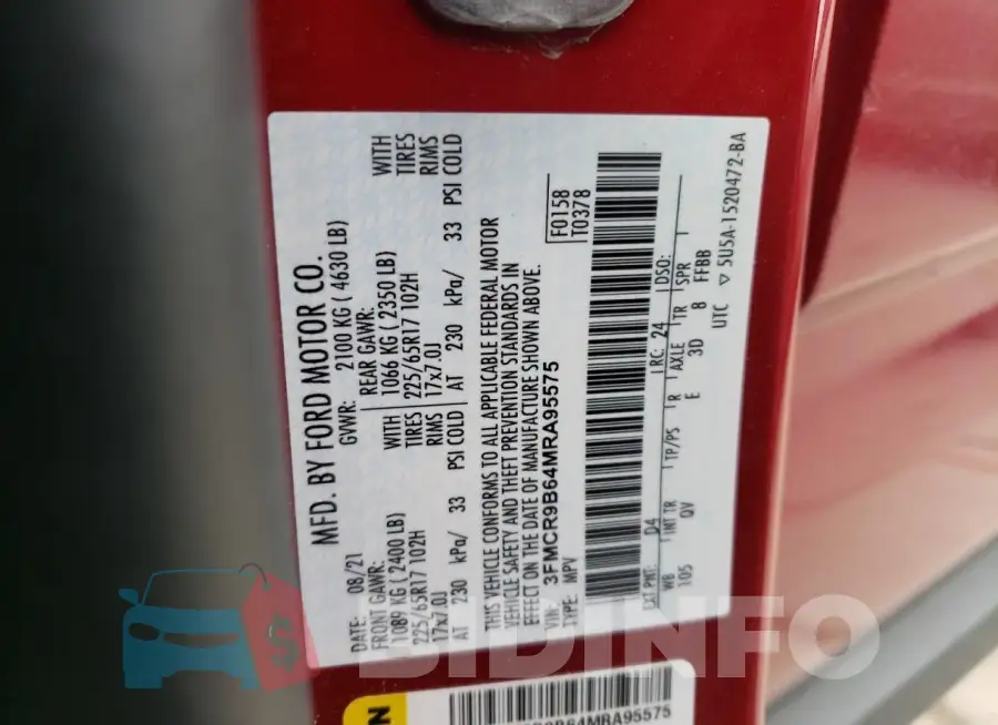 3FMCR9B64MRA95575 Photo# 12