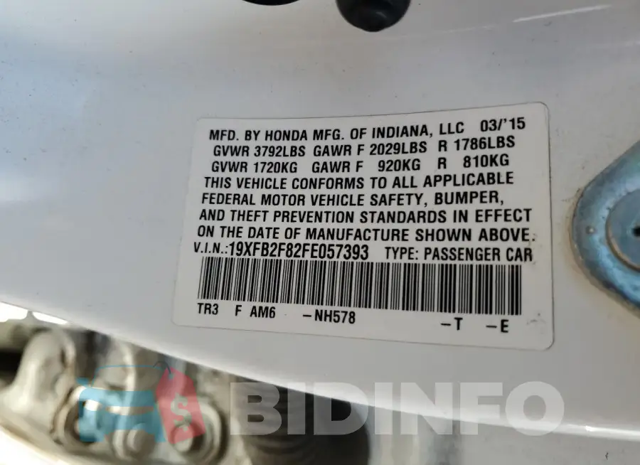 19XFB2F82FE057393 Photo# 13