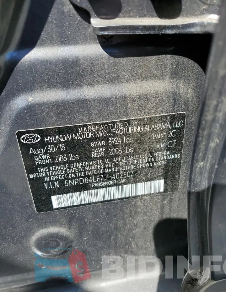 5NPD84LF7JH402507 Photo# 13
