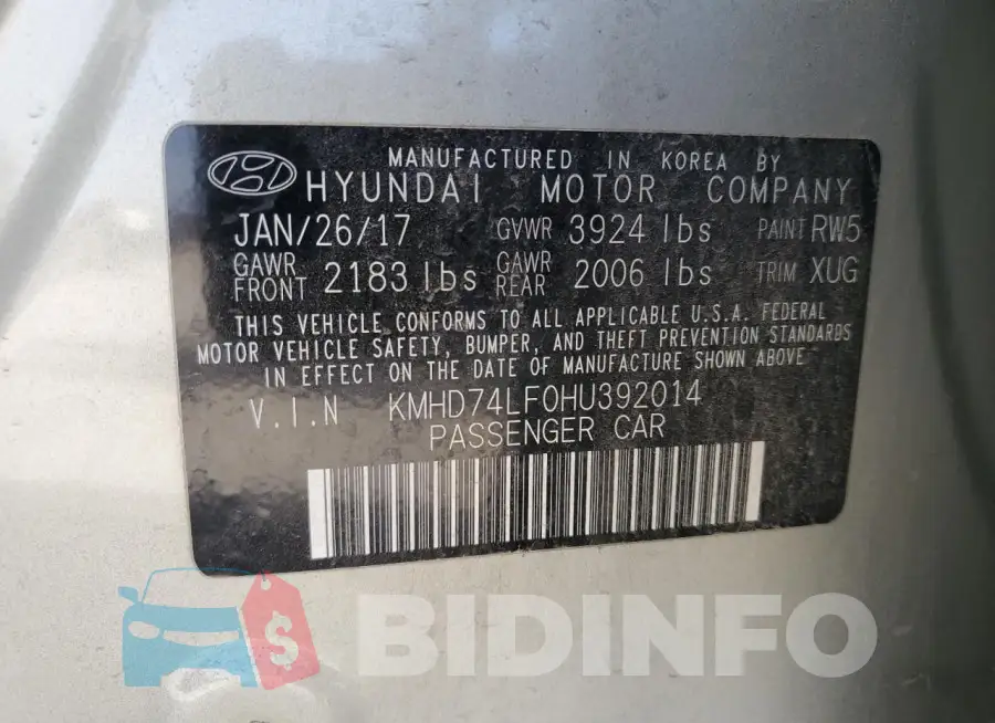 KMHD74LF0HU392014 Photo# 13