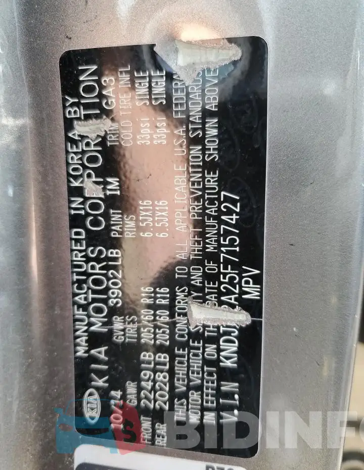 KNDJN2A25F7157427 Photo# 12