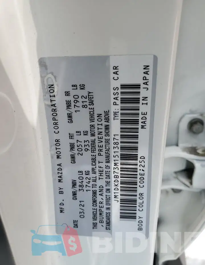 JM1DKDB73M1513871 Photo# 13