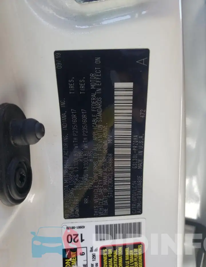 5TDYZ3DC7LS048868 Photo# 13