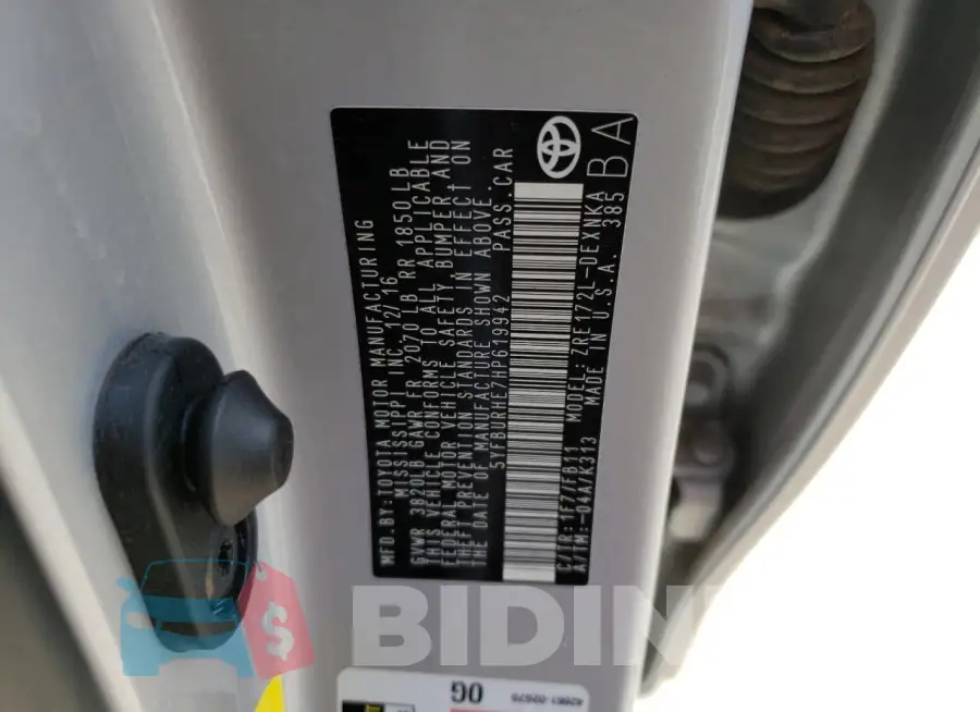 5YFBURHE7HP619942 Photo# 12