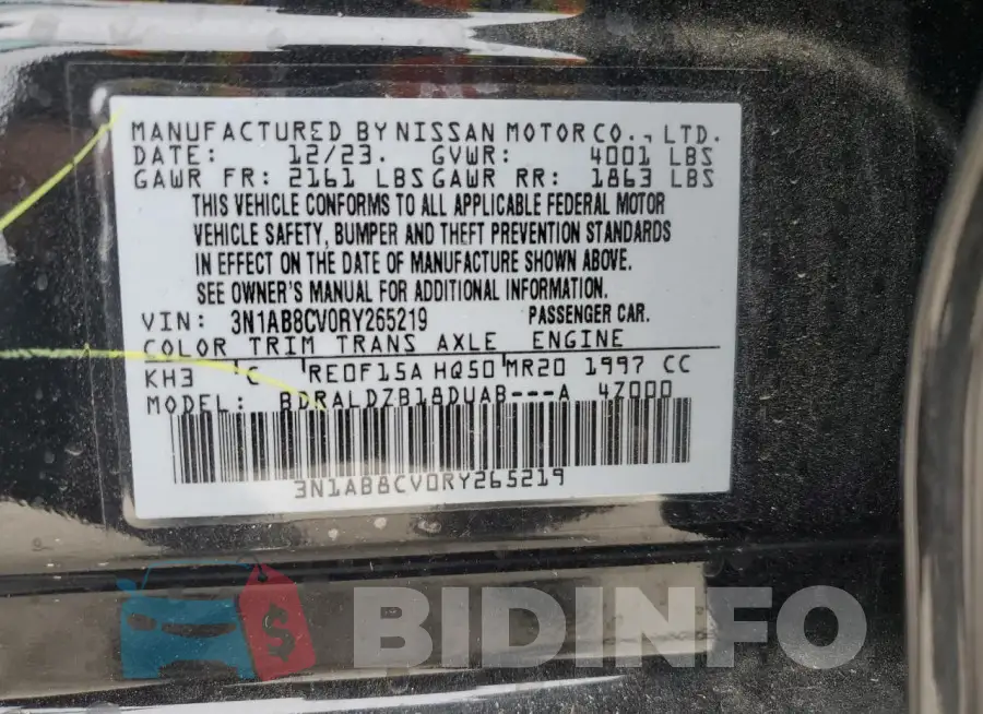 3N1AB8CV0RY265219 Photo# 12
