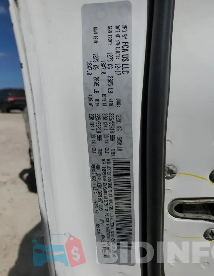 1C4PJLCBXJD621007 Photo# 12