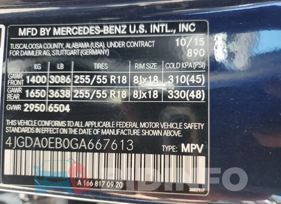 4JGDA0EB0GA667613 Photo# 12