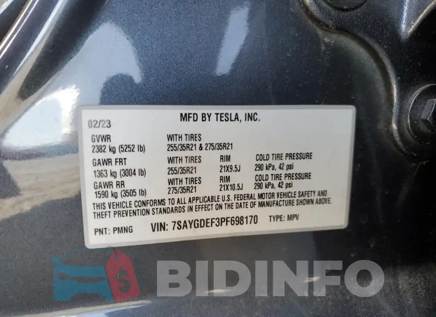 7SAYGDEF3PF698170 Photo# 12