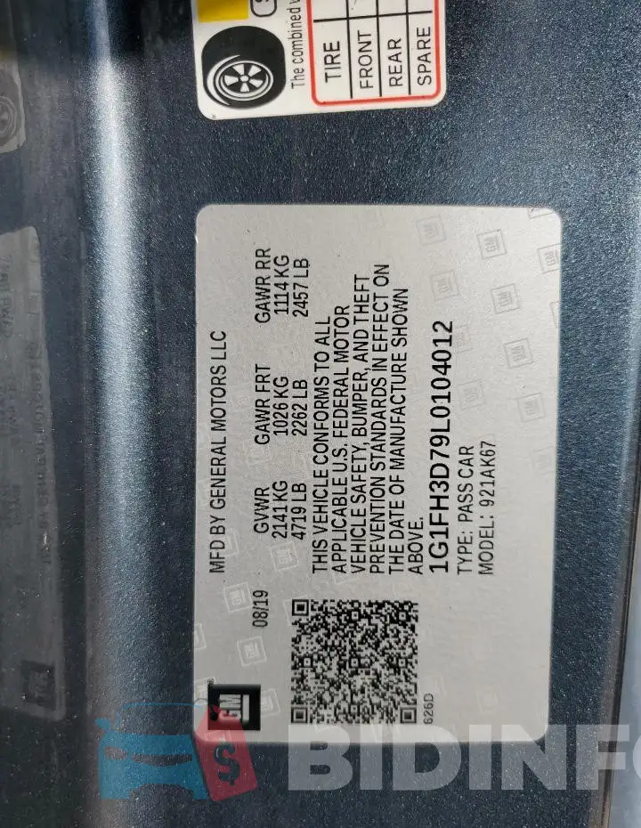 1G1FH3D79L0104012 Photo# 12