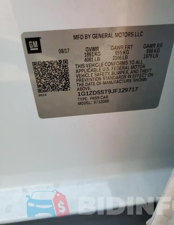 1G1ZD5ST9JF129717 Photo# 12