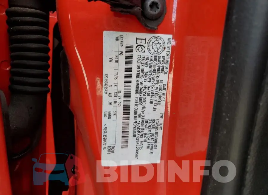 1FADP3K25FL290567 Photo# 12