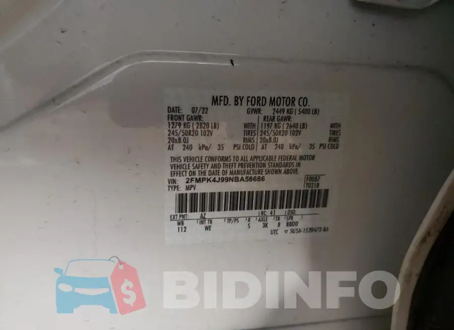 2FMPK4J99NBA58686 Photo# 13