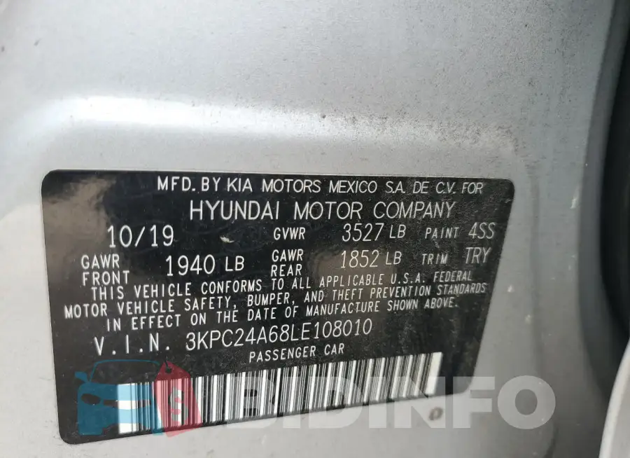 3KPC24A68LE108010 Photo# 12