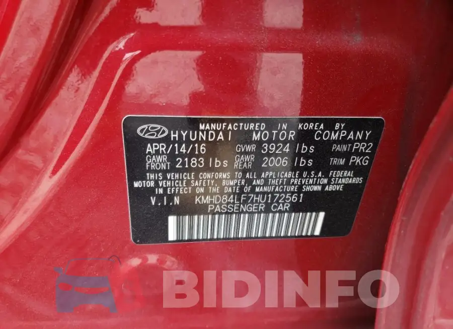 KMHD84LF7HU172561 Photo# 12