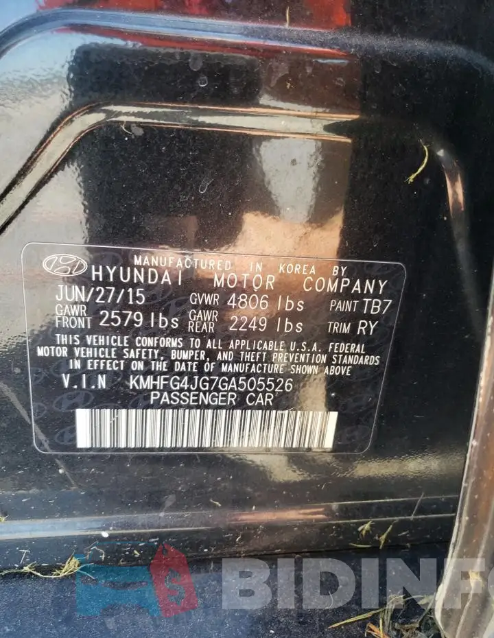 KMHFG4JG7GA505526 Photo# 12
