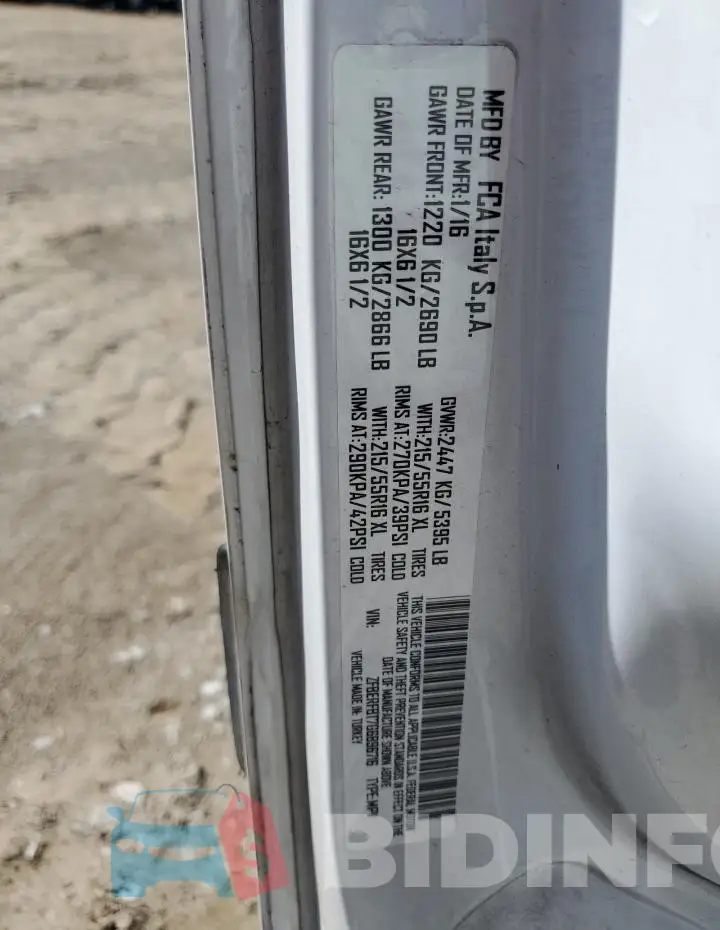 ZFBERFBT7G6B96716 Photo# 12