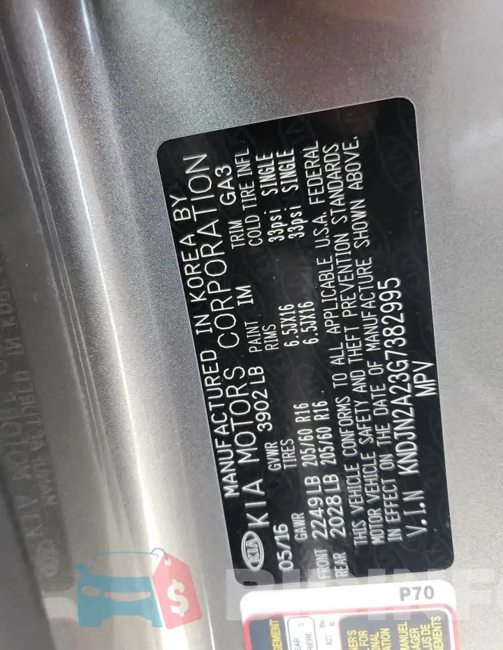 KNDJN2A23G7382995 Photo# 13