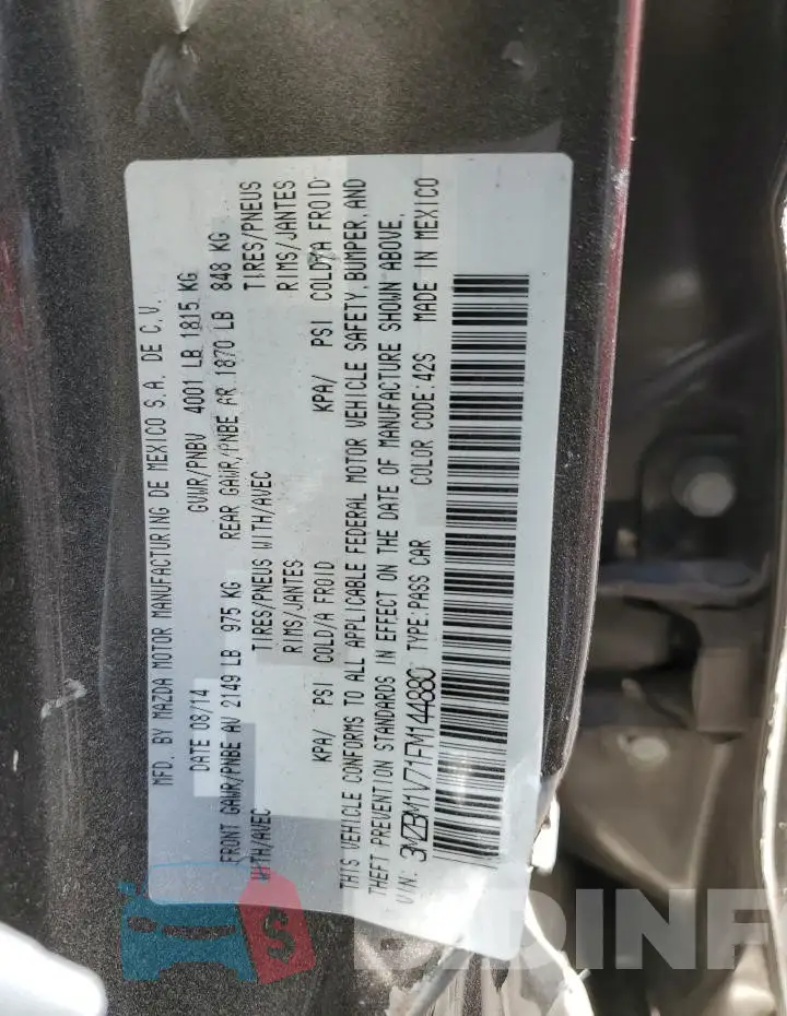 3MZBM1V71FM144880 Photo# 12