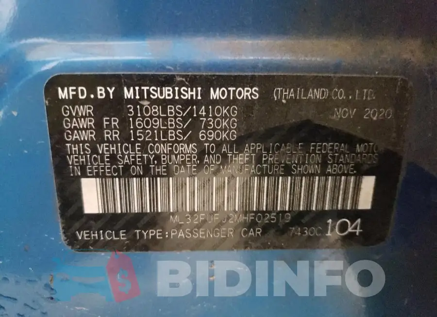 ML32FUFJ2MHF02519 Photo# 12