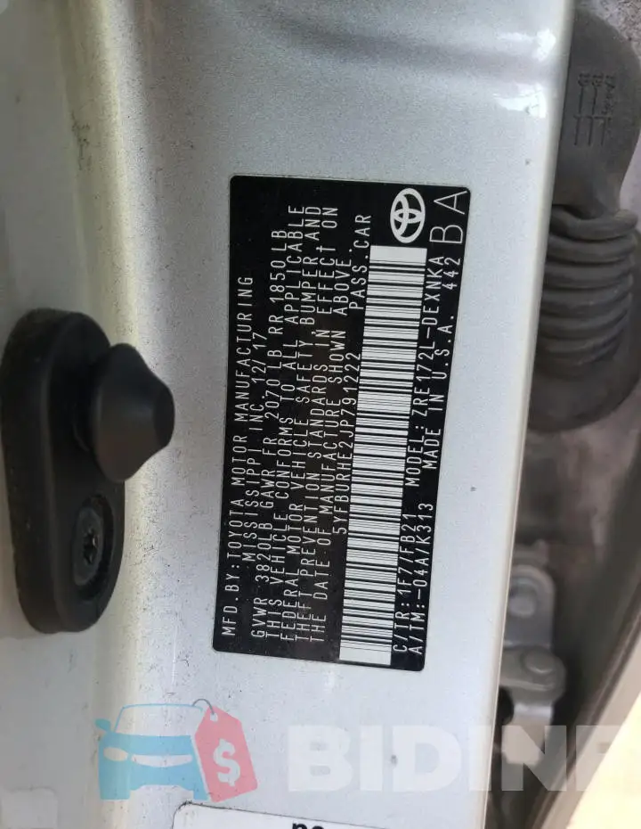 5YFBURHE2JP791222 Photo# 12