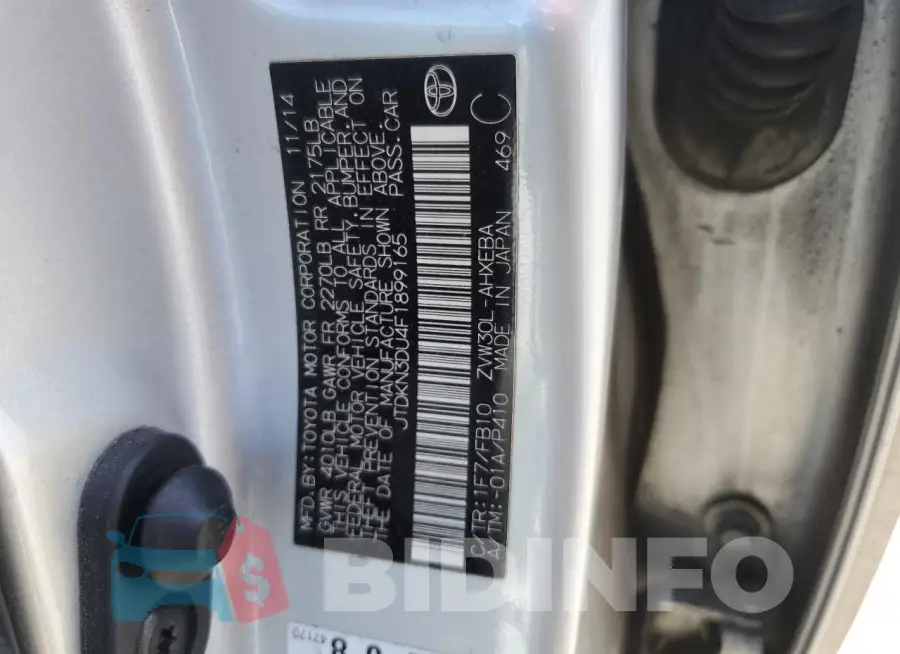 JTDKN3DU4F1899165 Photo# 12