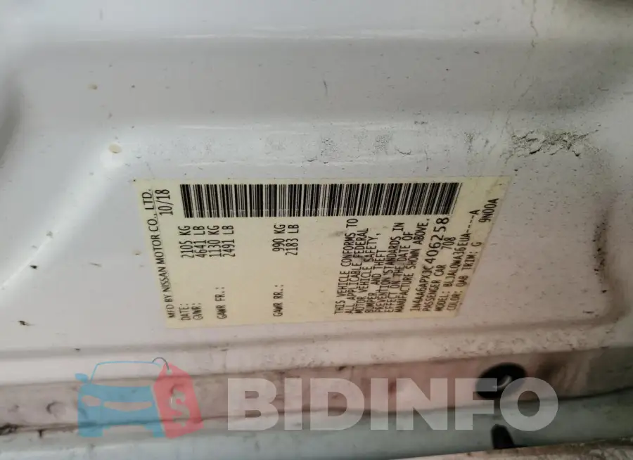 1N4AA6APXJC406258 Photo# 13