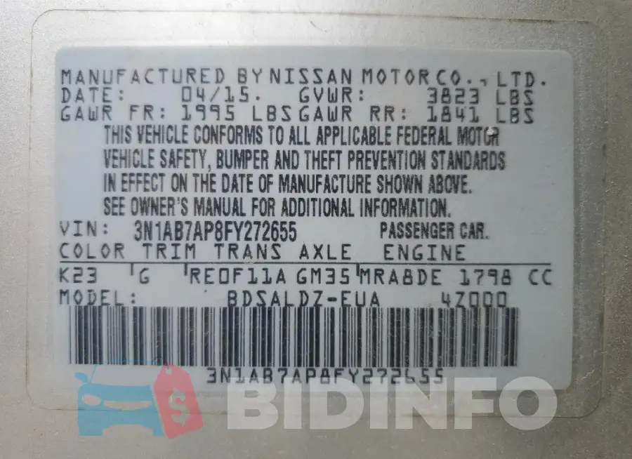 3N1AB7AP8FY272655 Photo# 12