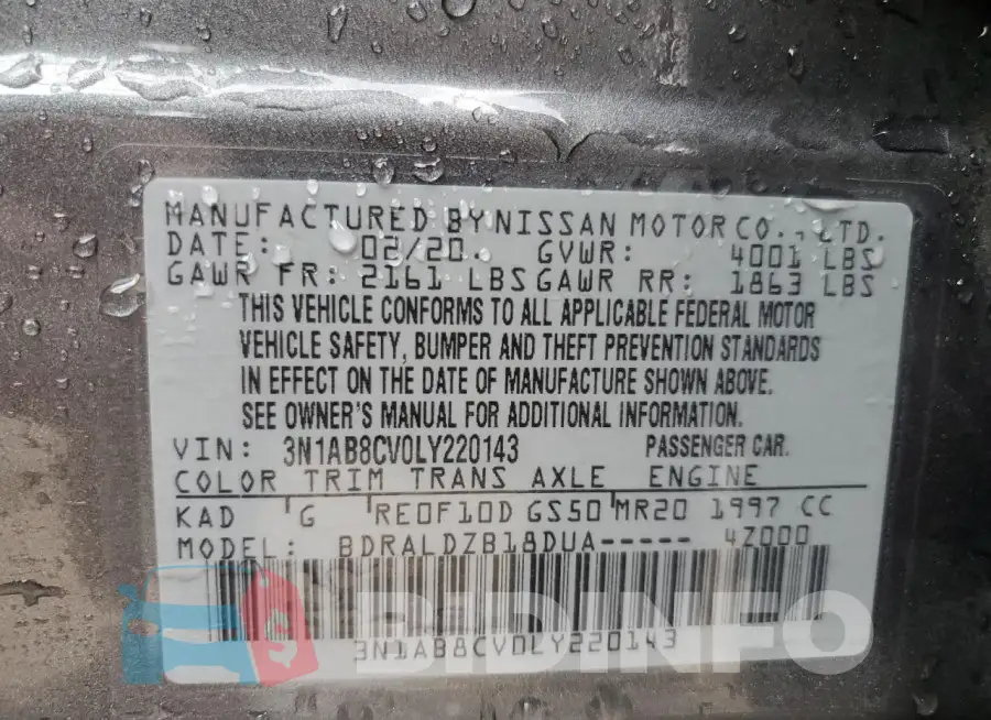 3N1AB8CV0LY220143 Photo# 12