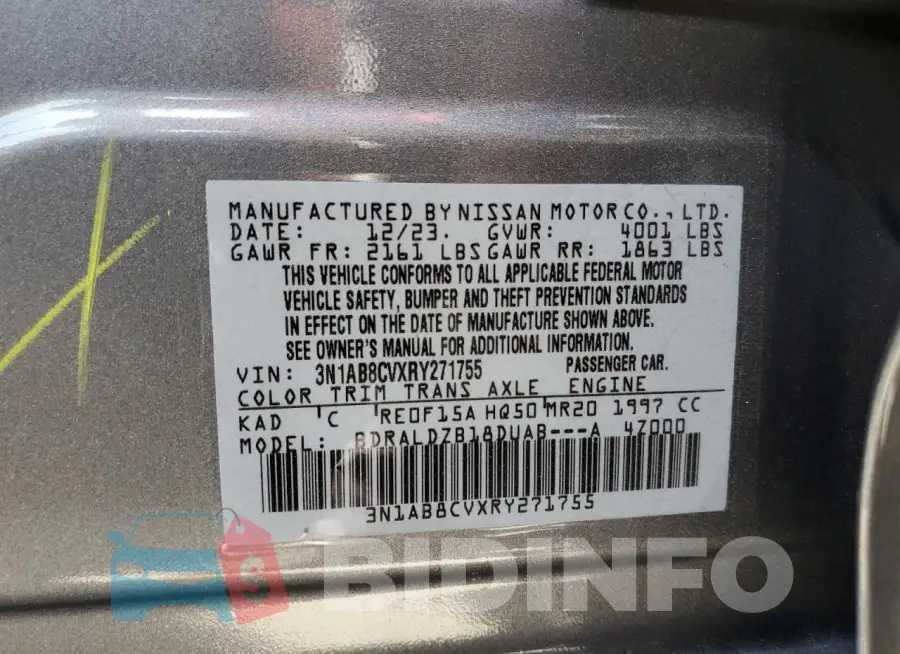 3N1AB8CVXRY271755 Photo# 12