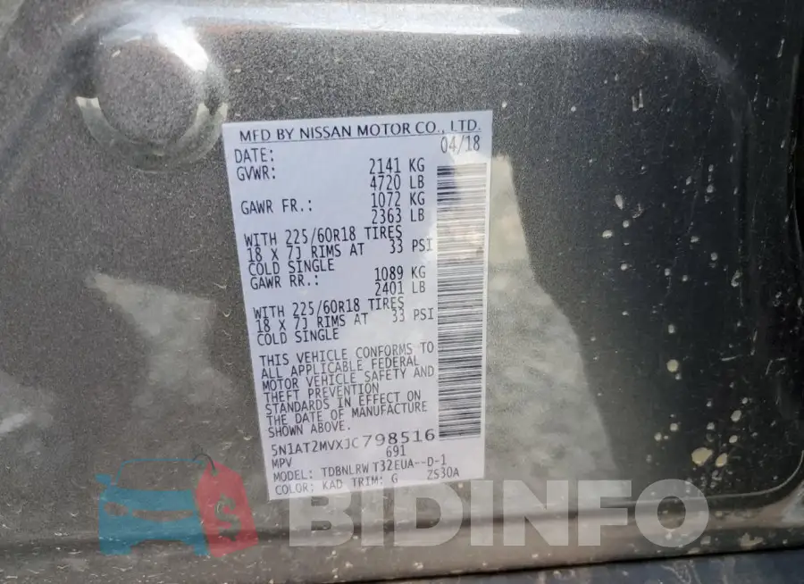 5N1AT2MVXJC798516 Photo# 13