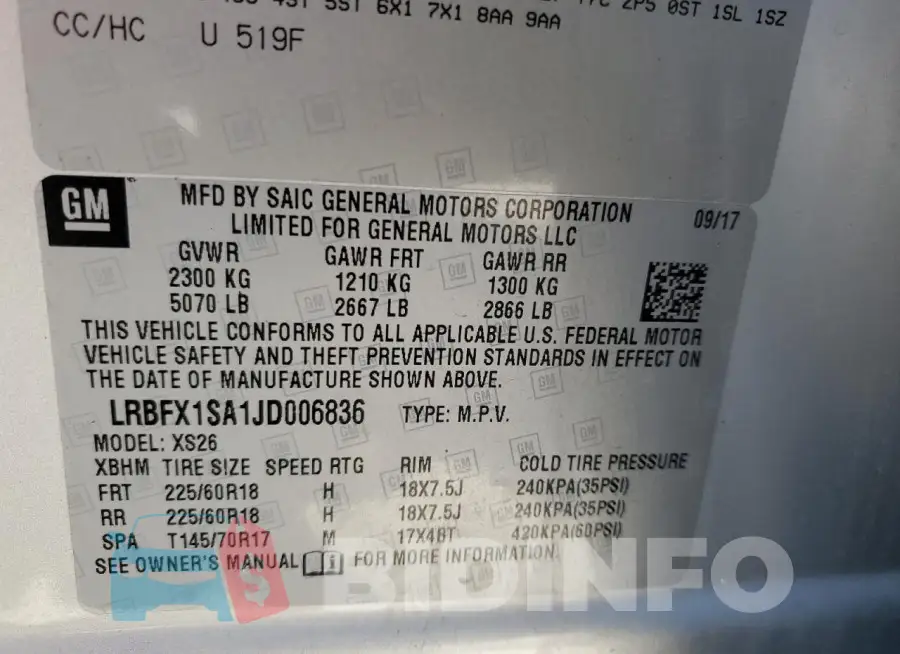LRBFX1SA1JD006836 Photo# 13