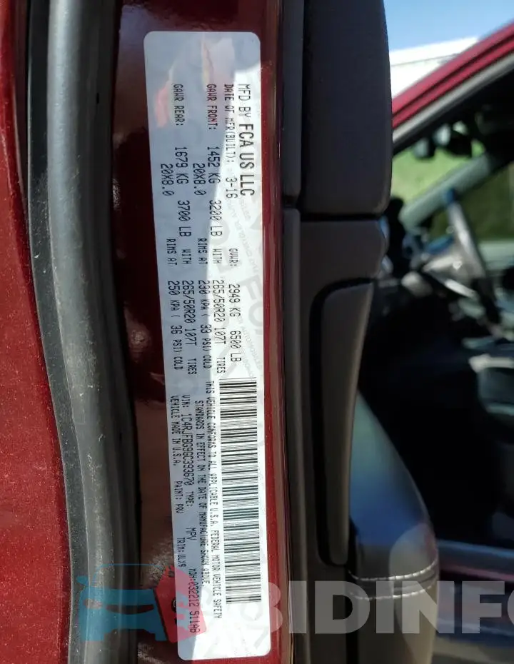 1C4RJFBG9GC393670 Photo# 14