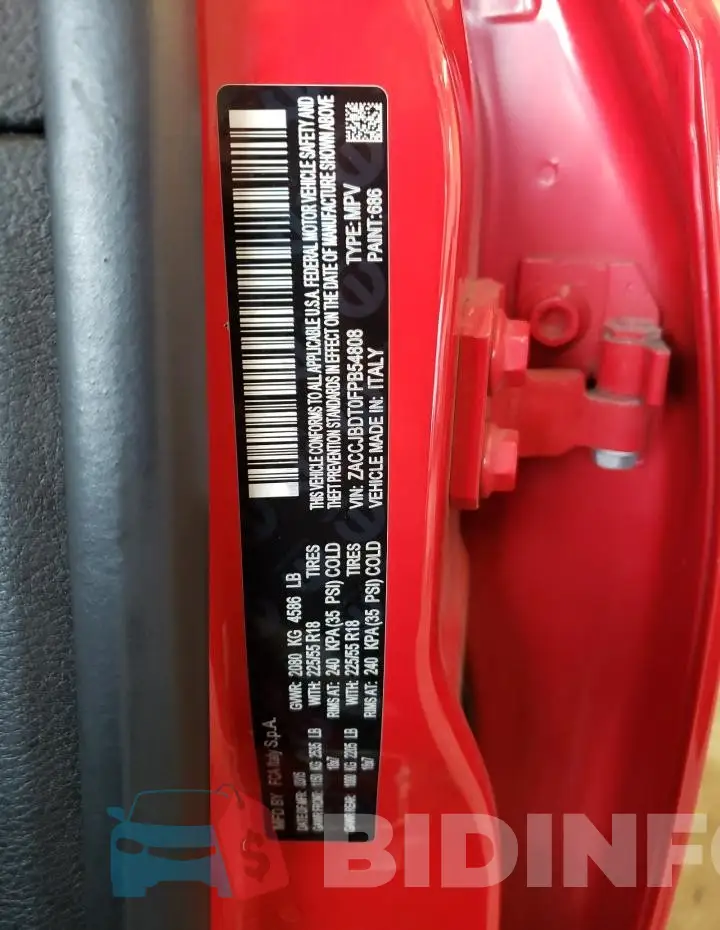 ZACCJBDT0FPB54808 Photo# 12