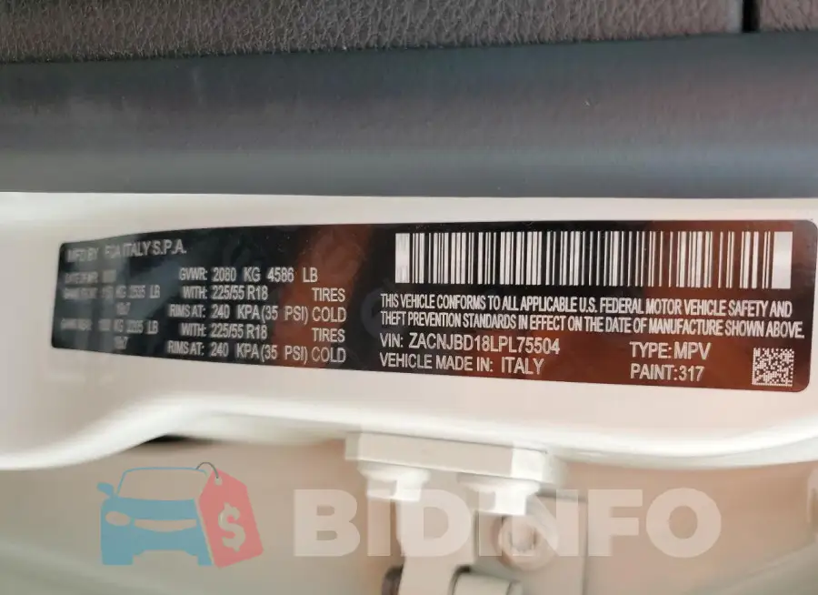 ZACNJBD18LPL75504 Photo# 12