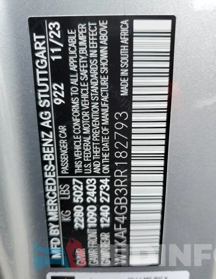 W1KAF4GB3RR182793 Photo# 13