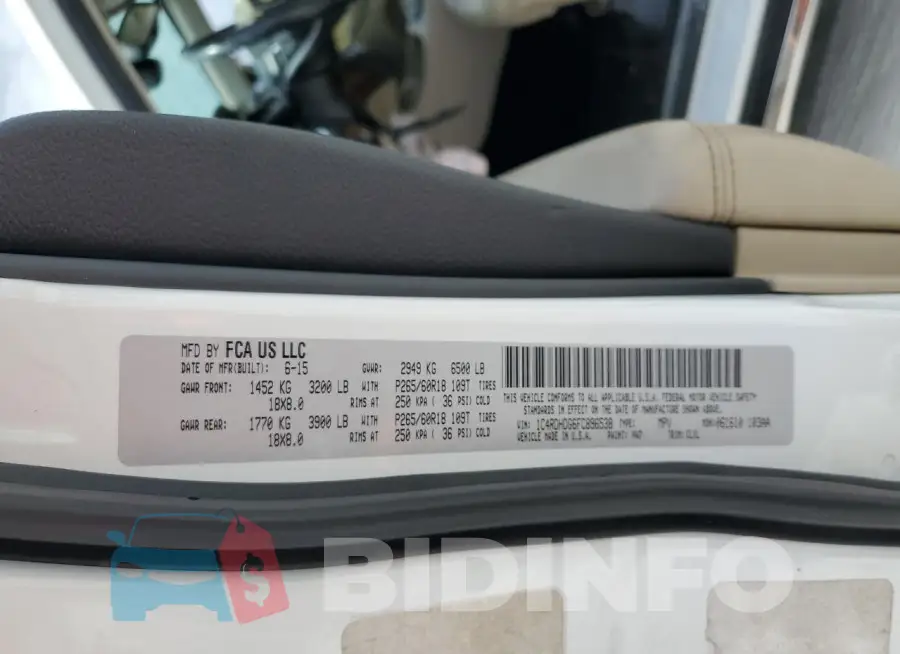 1C4RDHDG6FC896538 Photo# 13