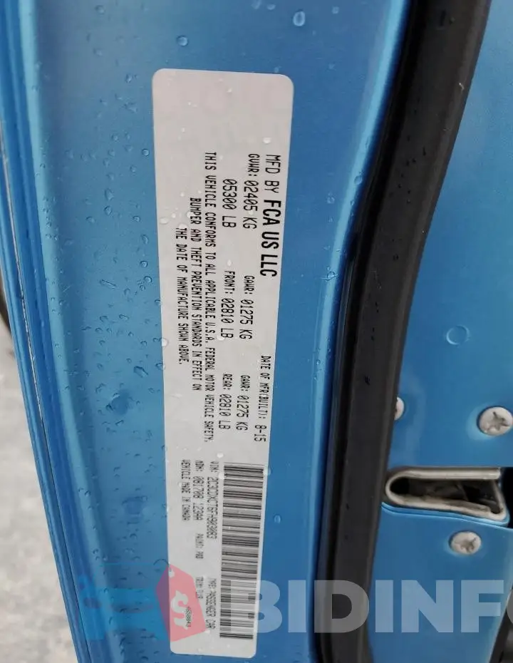 2C3CDXCT6FH903083 Photo# 12